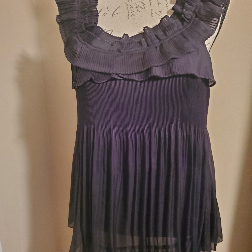 Ryu pretty pleats and flutter sleeve top